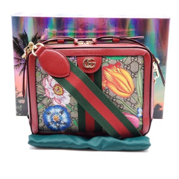 Gucci Handbags - GUCCI GG Small Ophidia GG Flora Shoulder Bag New